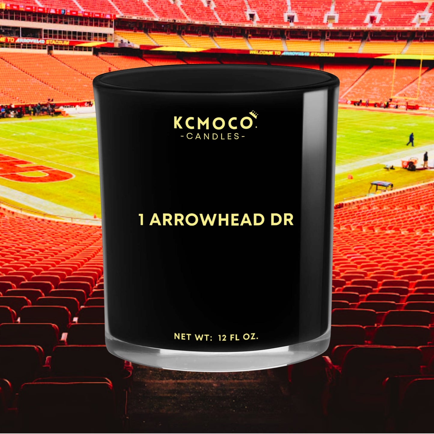 1 ARROWHEAD DRIVE CANDLE - 12 OZ LARGE JAR BLACK