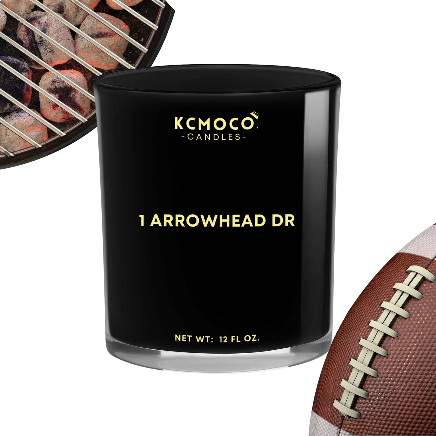 1 ARROWHEAD DRIVE CANDLE - 12 OZ LARGE JAR BLACK