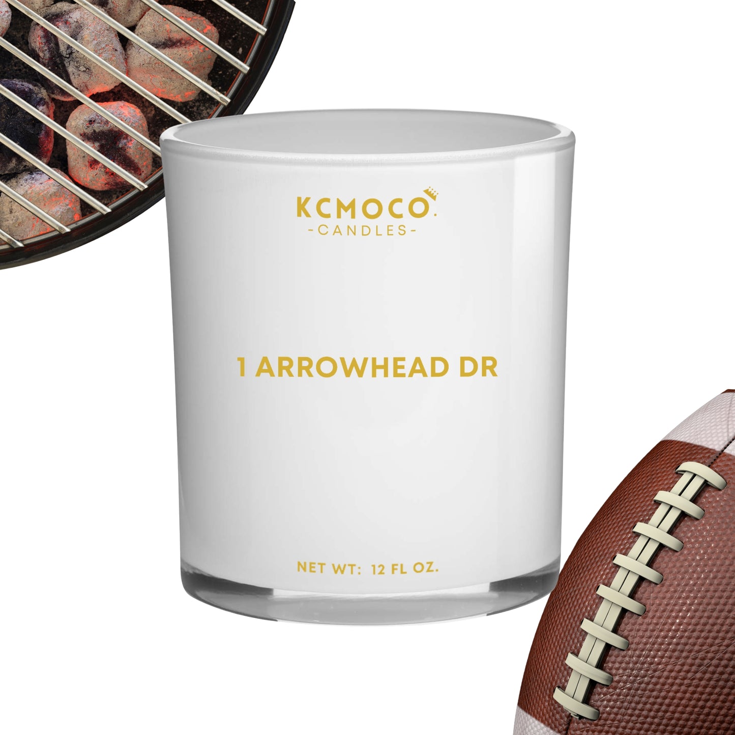 1 ARROWHEAD DRIVE CANDLE - 12 OZ LARGE JAR WHITE