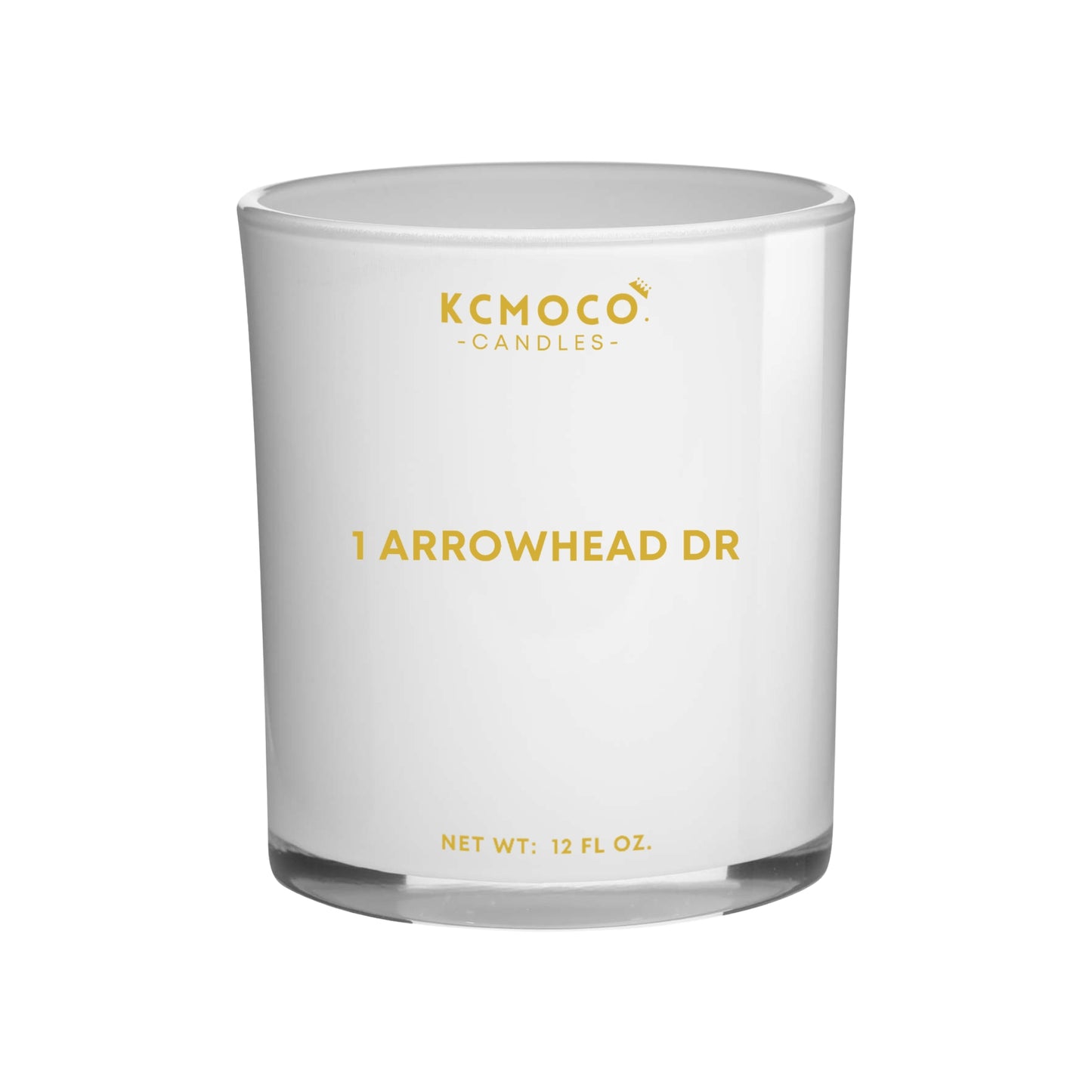 1 ARROWHEAD DRIVE CANDLE - 12 OZ LARGE JAR WHITE