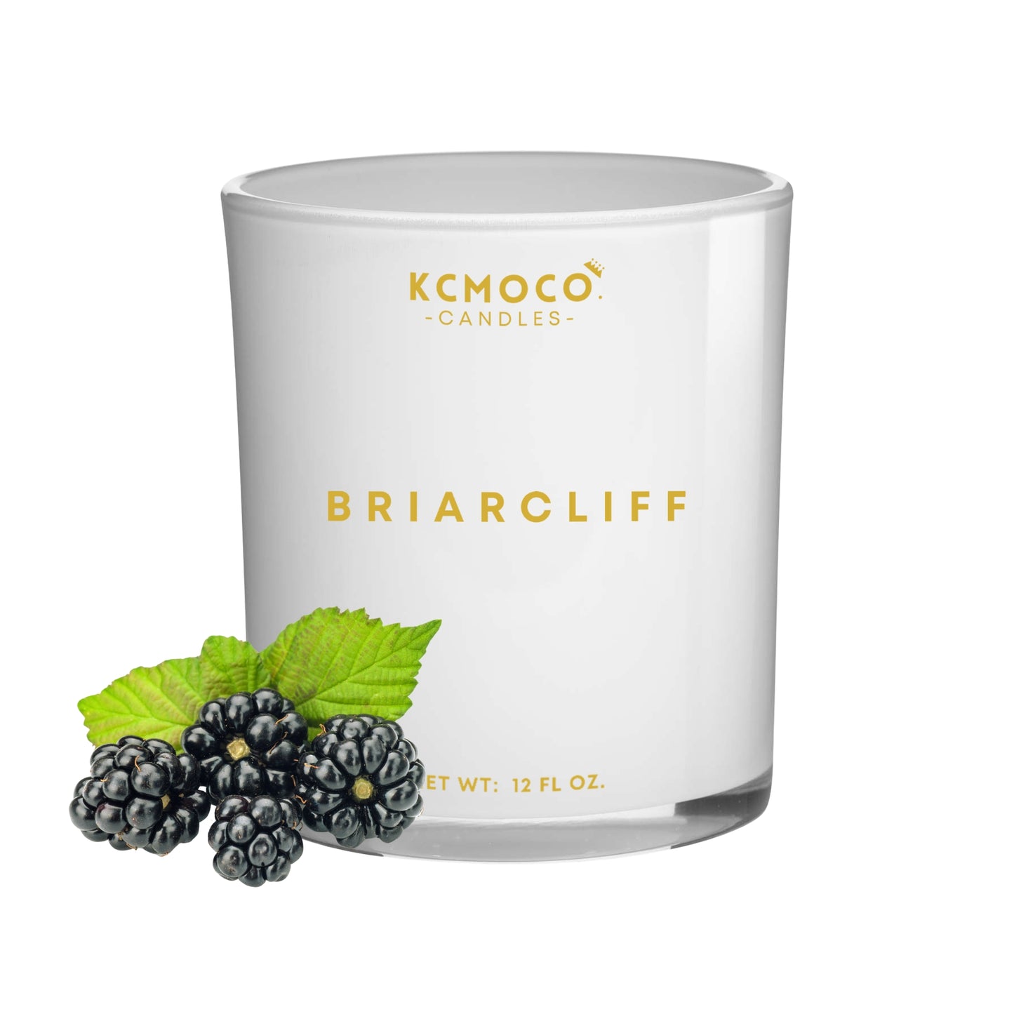 BRIARCLIFF CANDLE - 12 OZ LARGE JAR WHITE