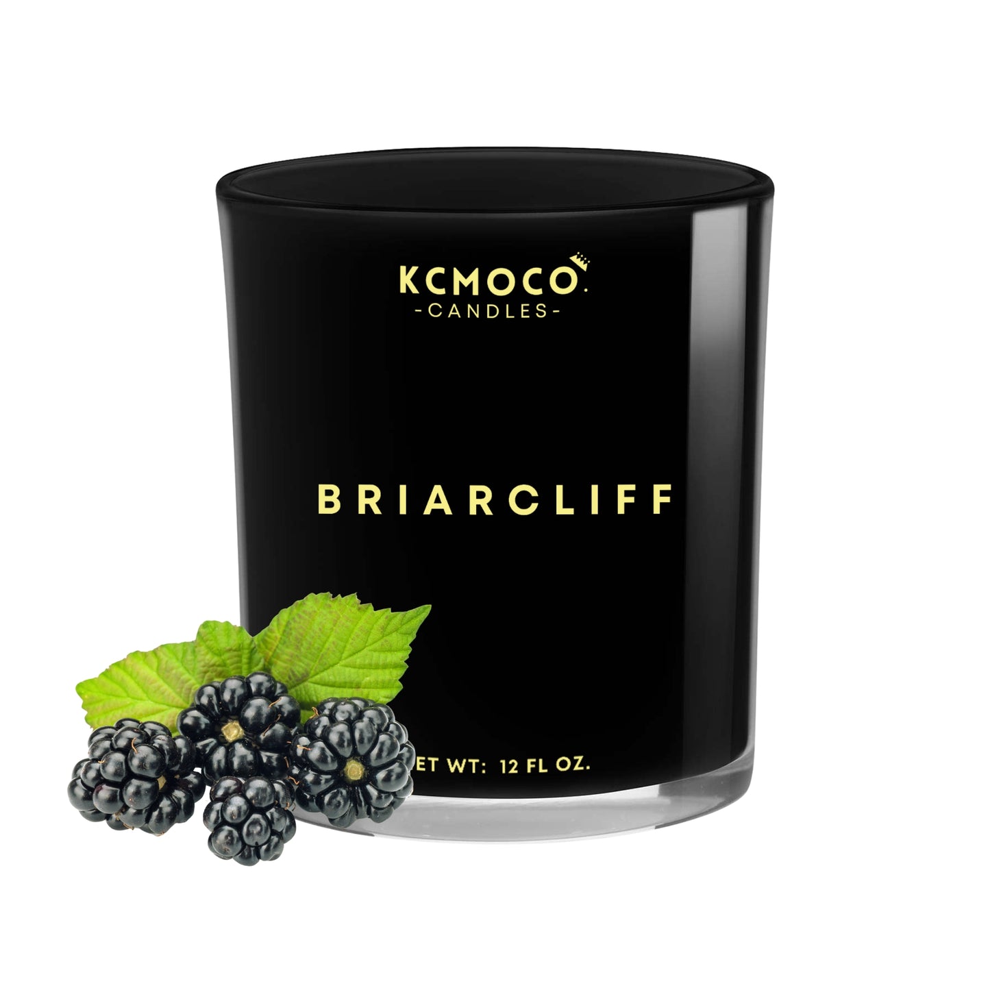 BRIARCLIFF CANDLE - 12 OZ LARGE JAR BLACK