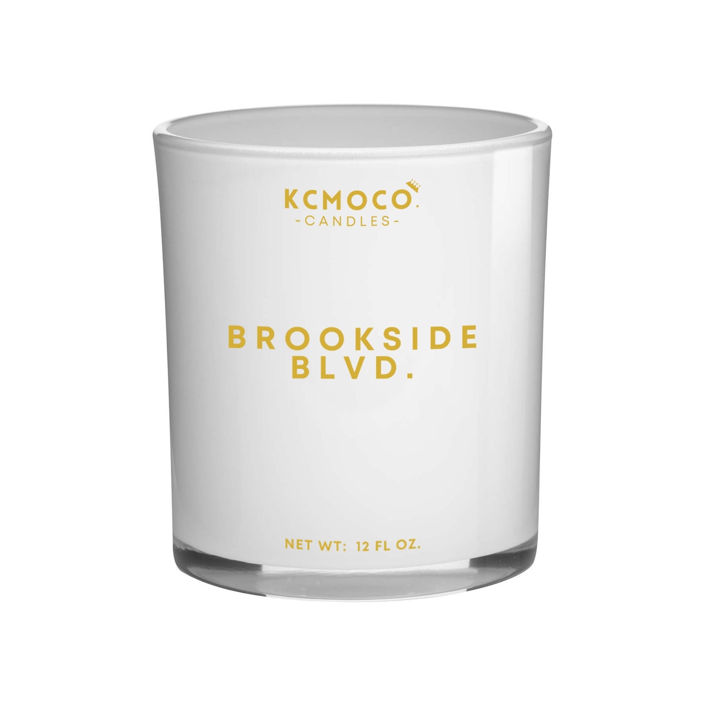 BROOKSIDE BLVD. CANDLE - 12 OZ LARGE JAR WHITE
