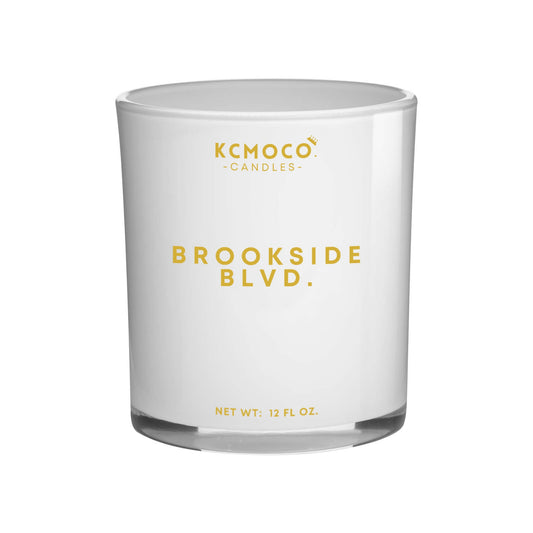 BROOKSIDE BLVD. CANDLE - LARGE JAR WHITE
