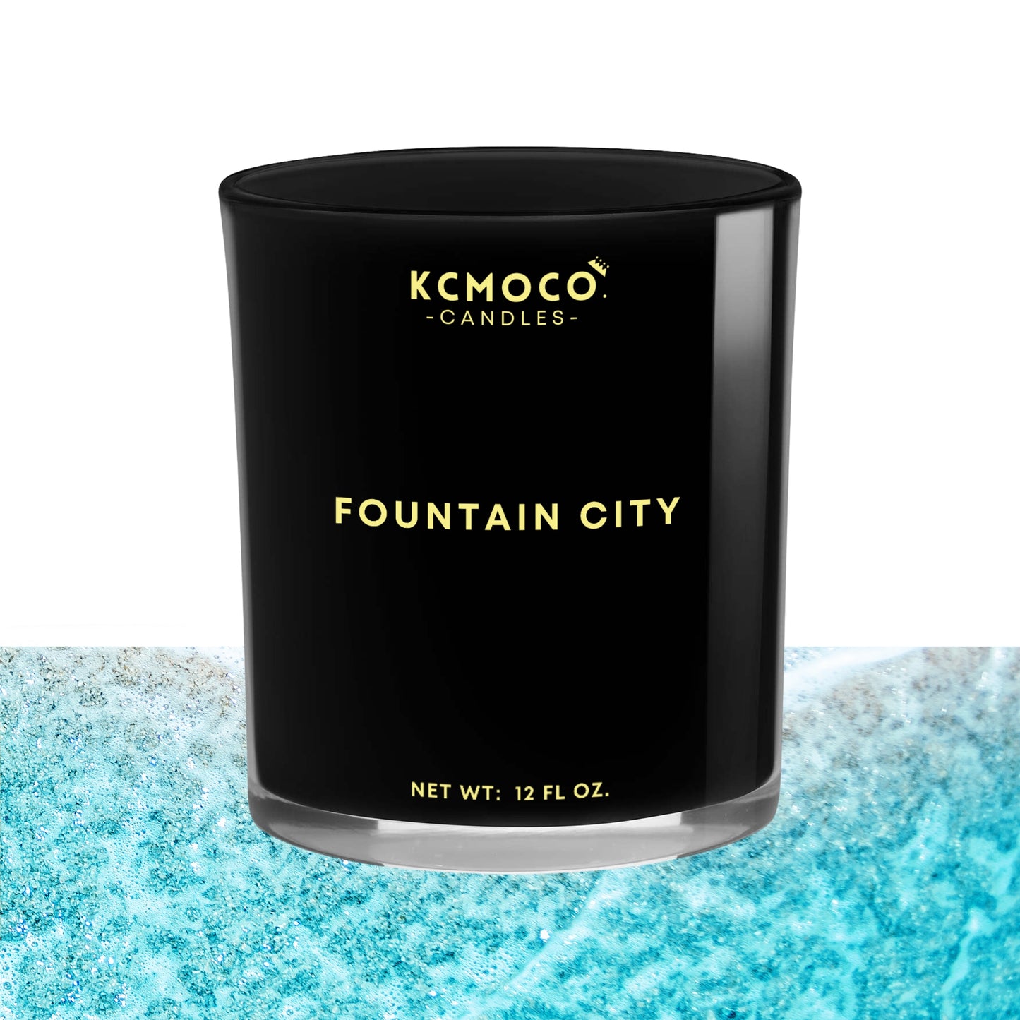FOUNTAIN CITY CANDLE - 12 OZ LARGE JAR BLACK