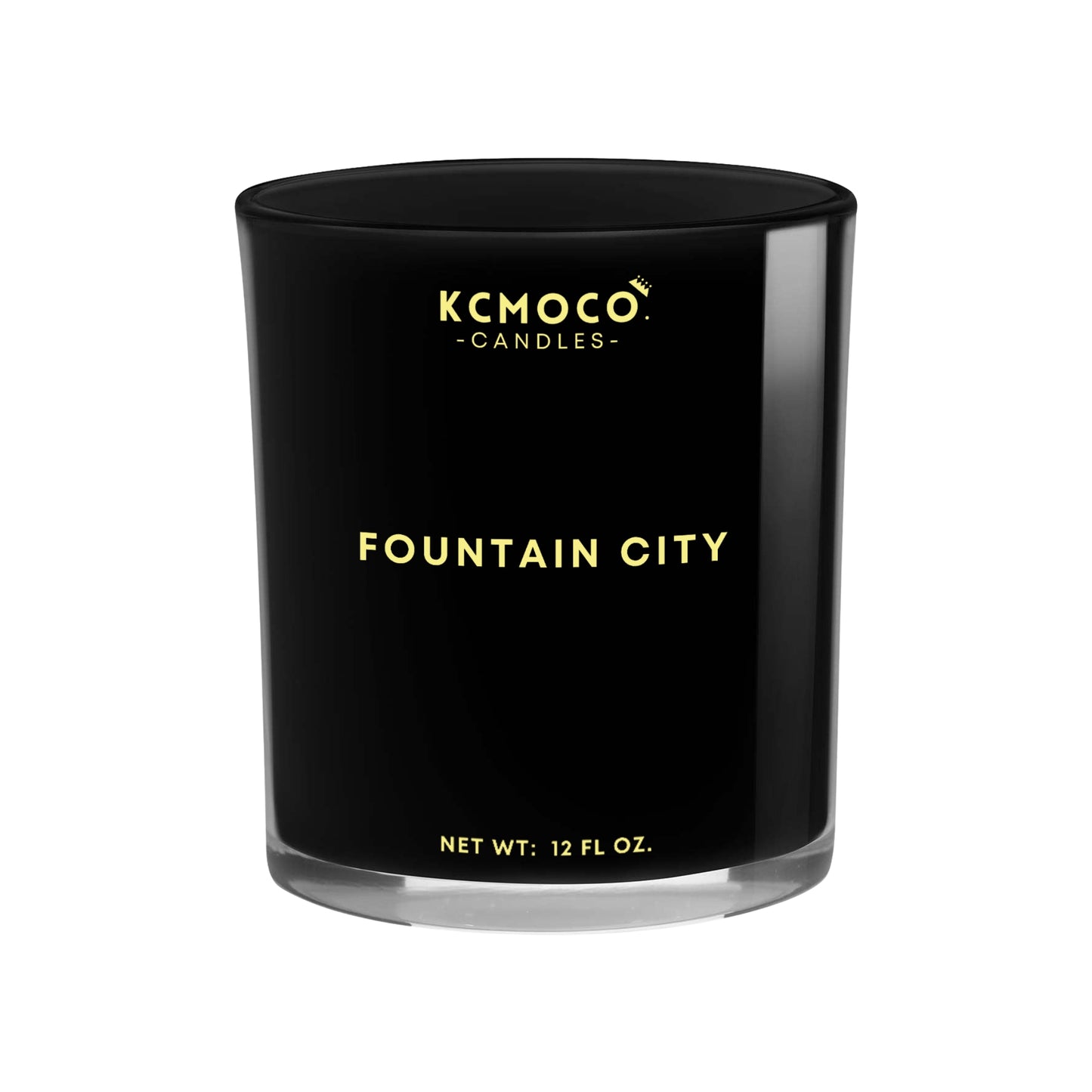 FOUNTAIN CITY CANDLE - 12 OZ LARGE JAR BLACK