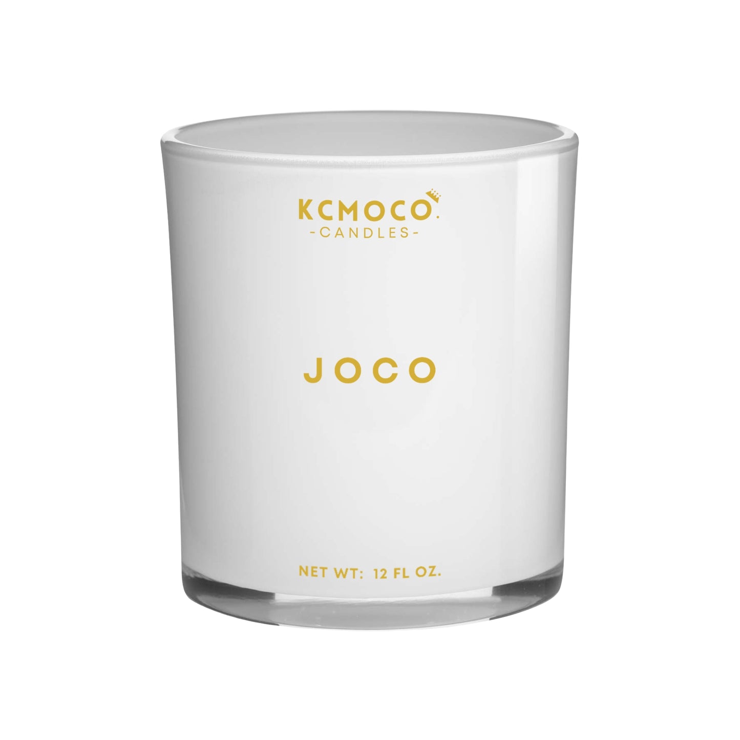 JOCO CANDLE - 12 OZ LARGE JAR WHITE