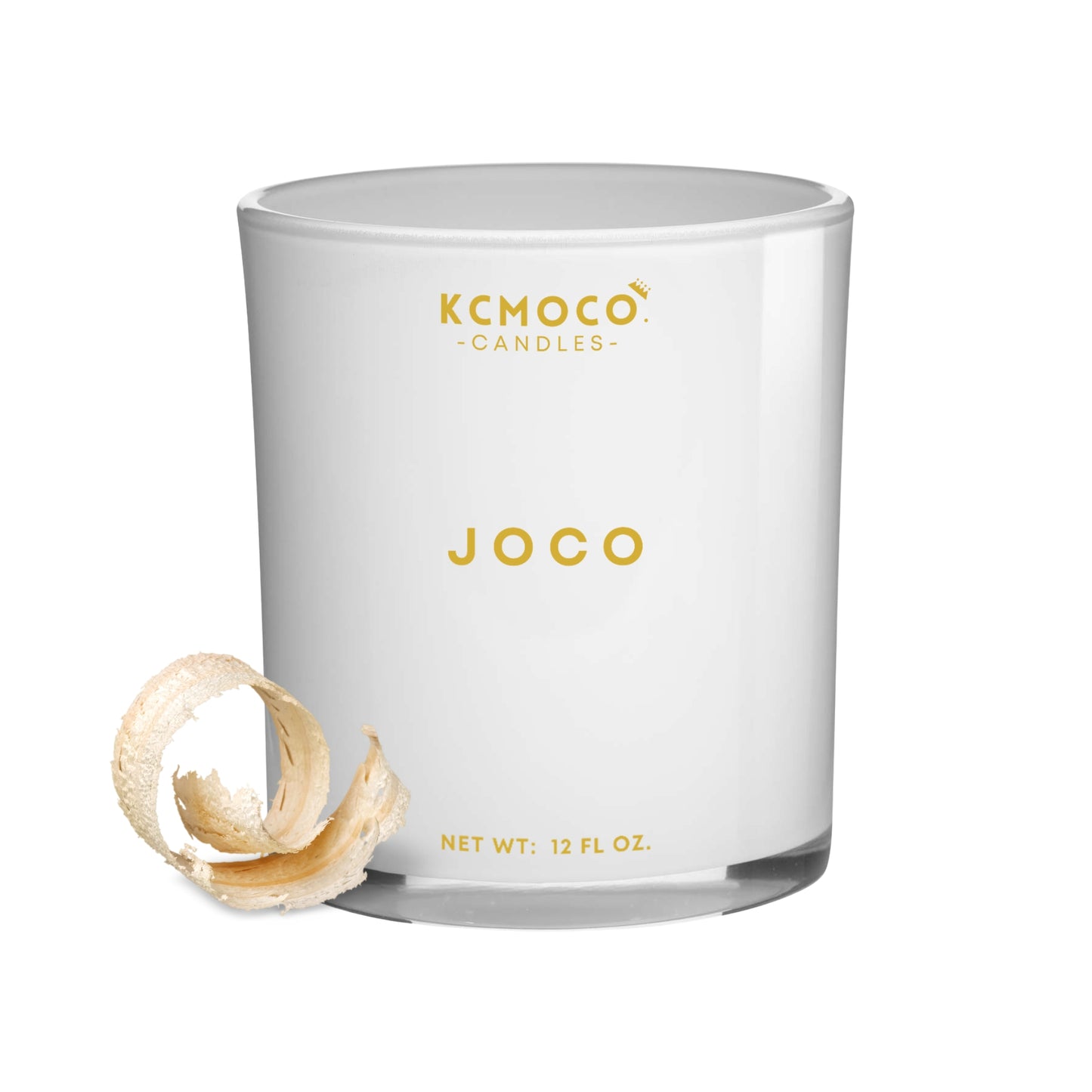 JOCO CANDLE - 12 OZ LARGE JAR WHITE