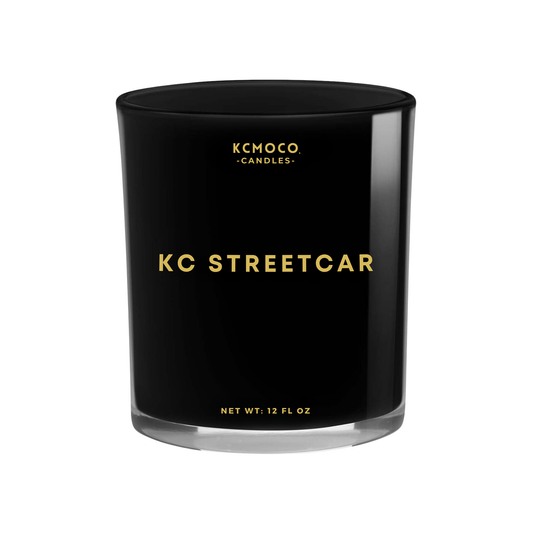 KC STREETCAR CANDLE - LARGE JAR BLACK
