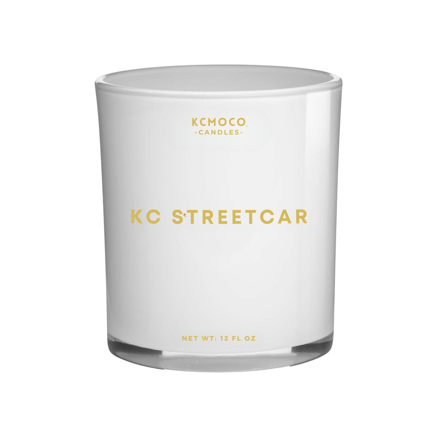 KC STREETCAR CANDLE - LARGE JAR WHITE