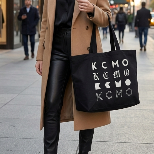 XXL Tote Bag - KCMO Repeat Print