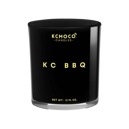 KC BBQ CANDLE - LARGE JAR BLACK