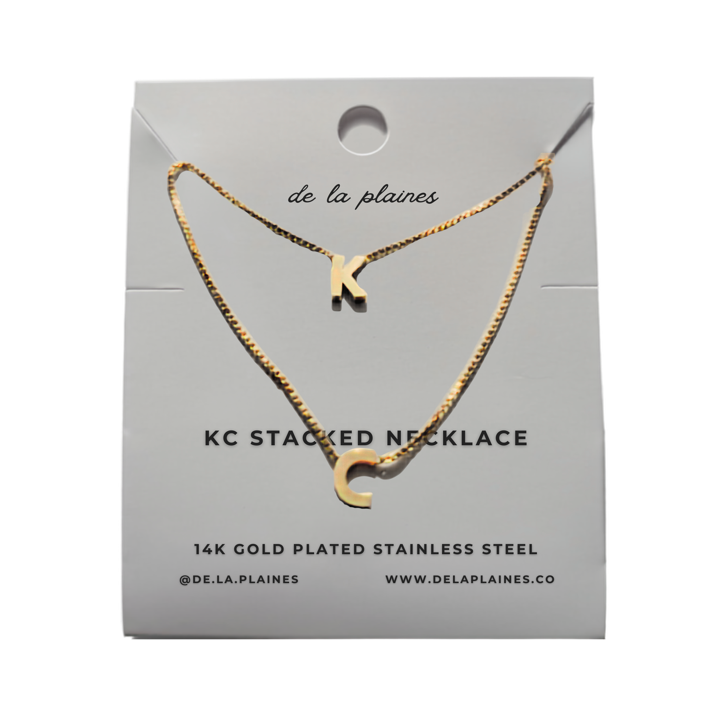 De La Plaines | KC Stacked Double Chain Necklace