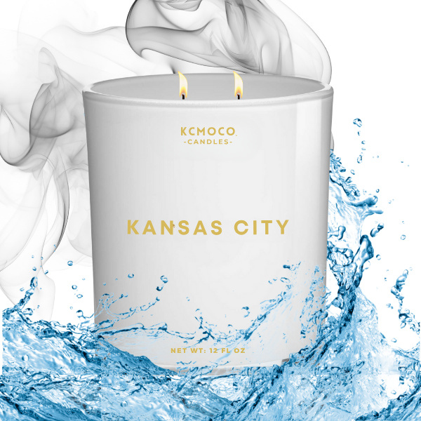 KANSAS CITY - 12 OZ LARGE JAR WHITE