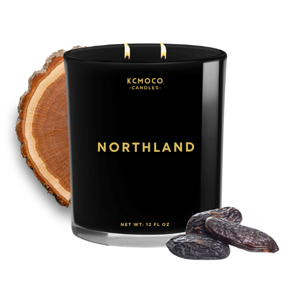 NORTHLAND CANDLE - LARGE JAR BLACK