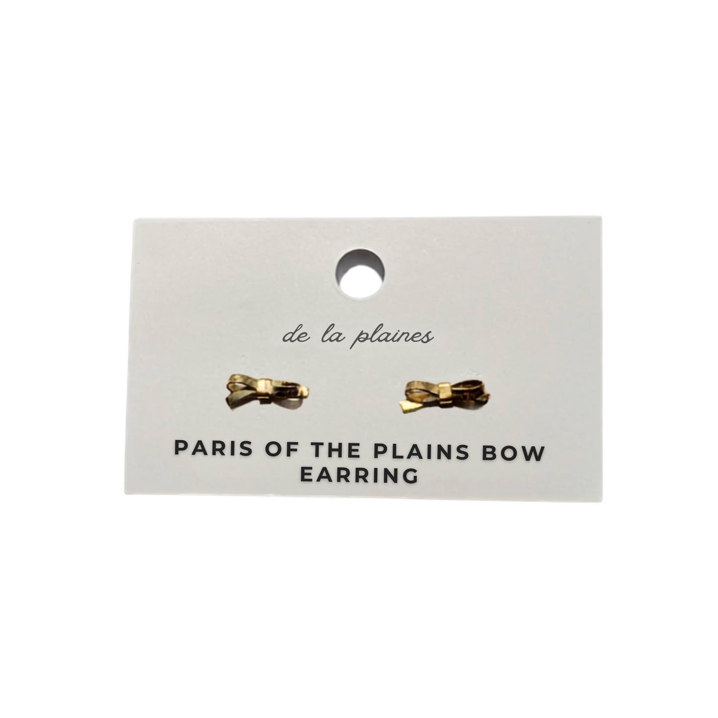 De La Plaines | Paris Of The Plains Bow Earrings