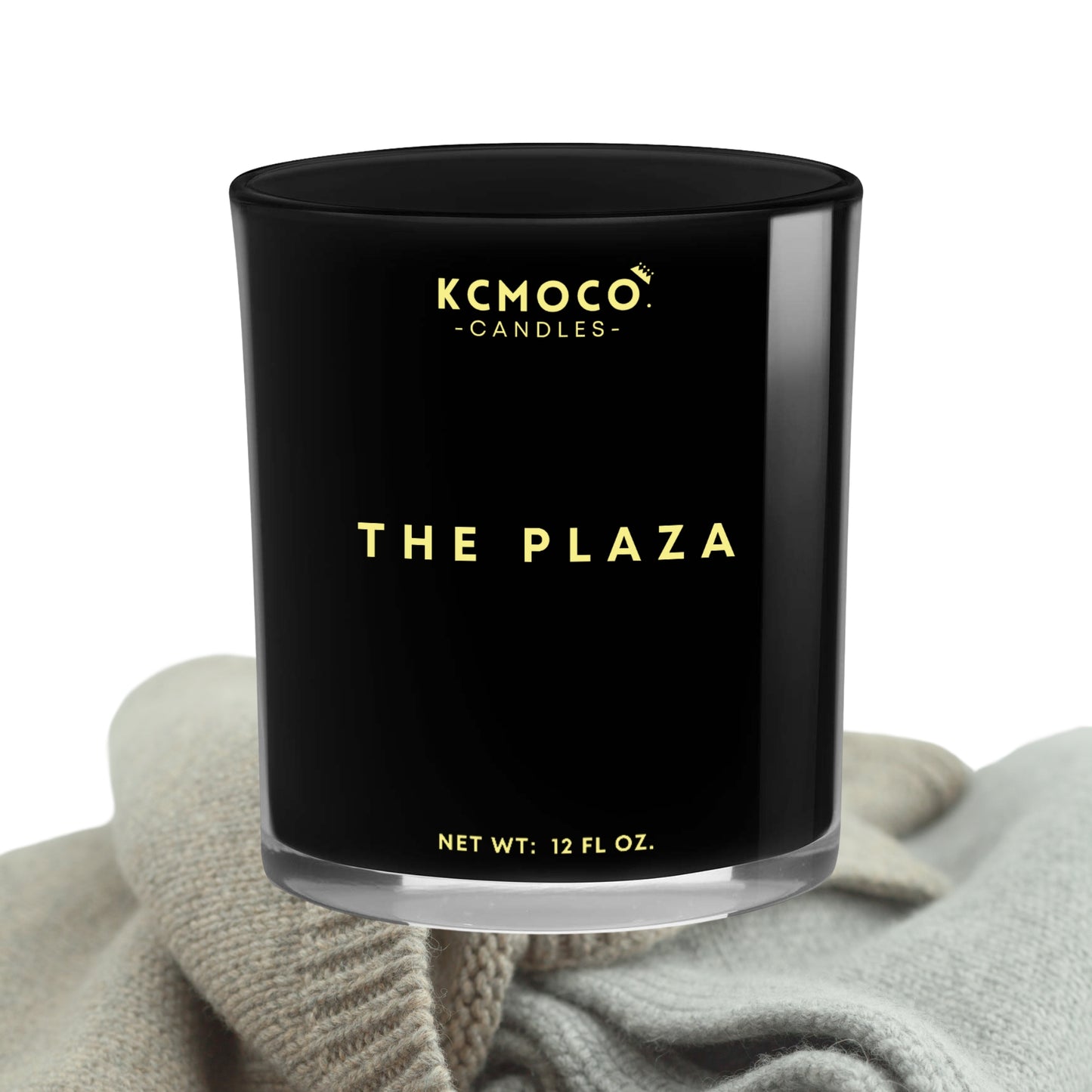 THE PLAZA CANDLE - 12 OZ LARGE JAR BLACK