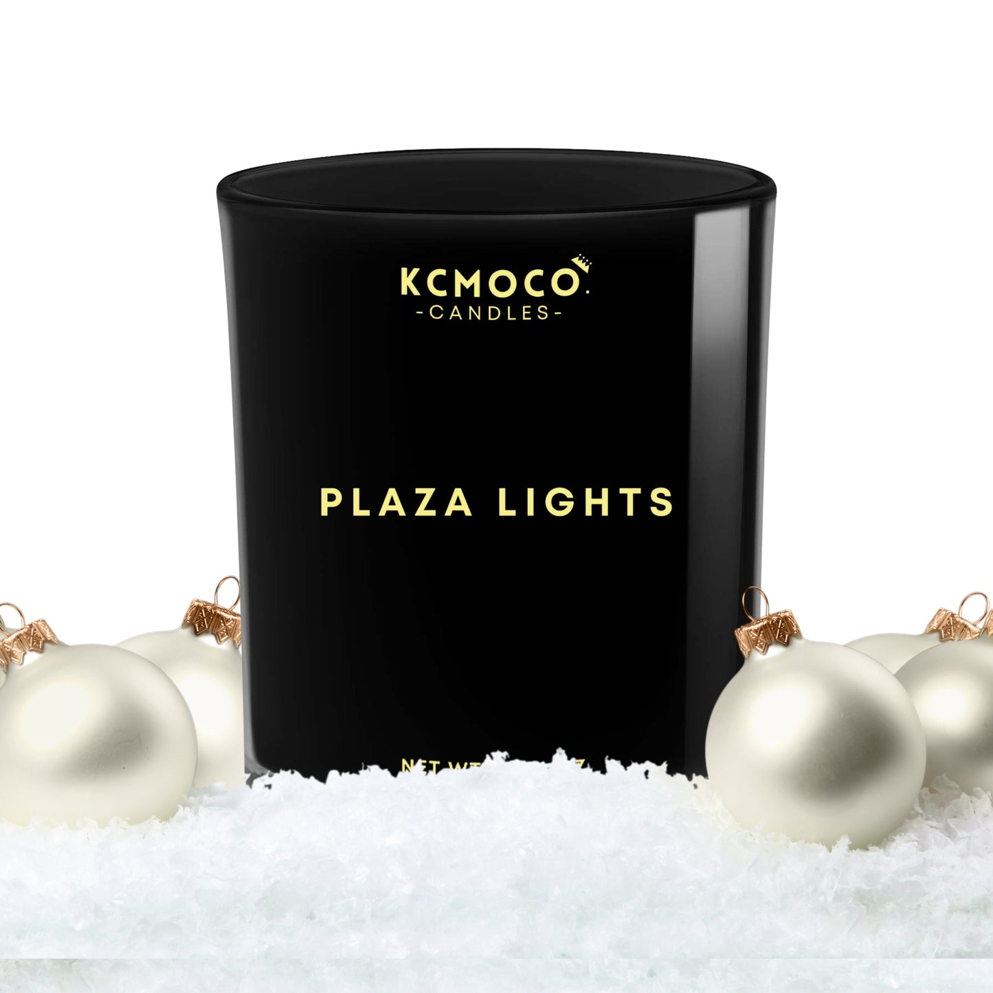 PLAZA LIGHTS CANDLE - LARGE JAR BLACK