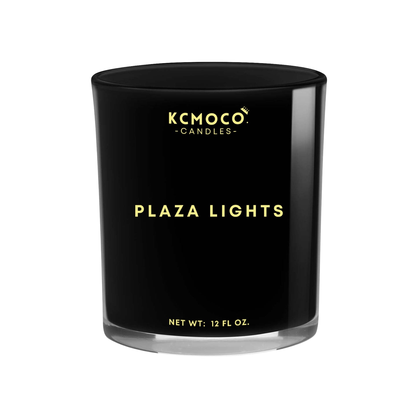 PLAZA LIGHTS CANDLE - LARGE JAR BLACK