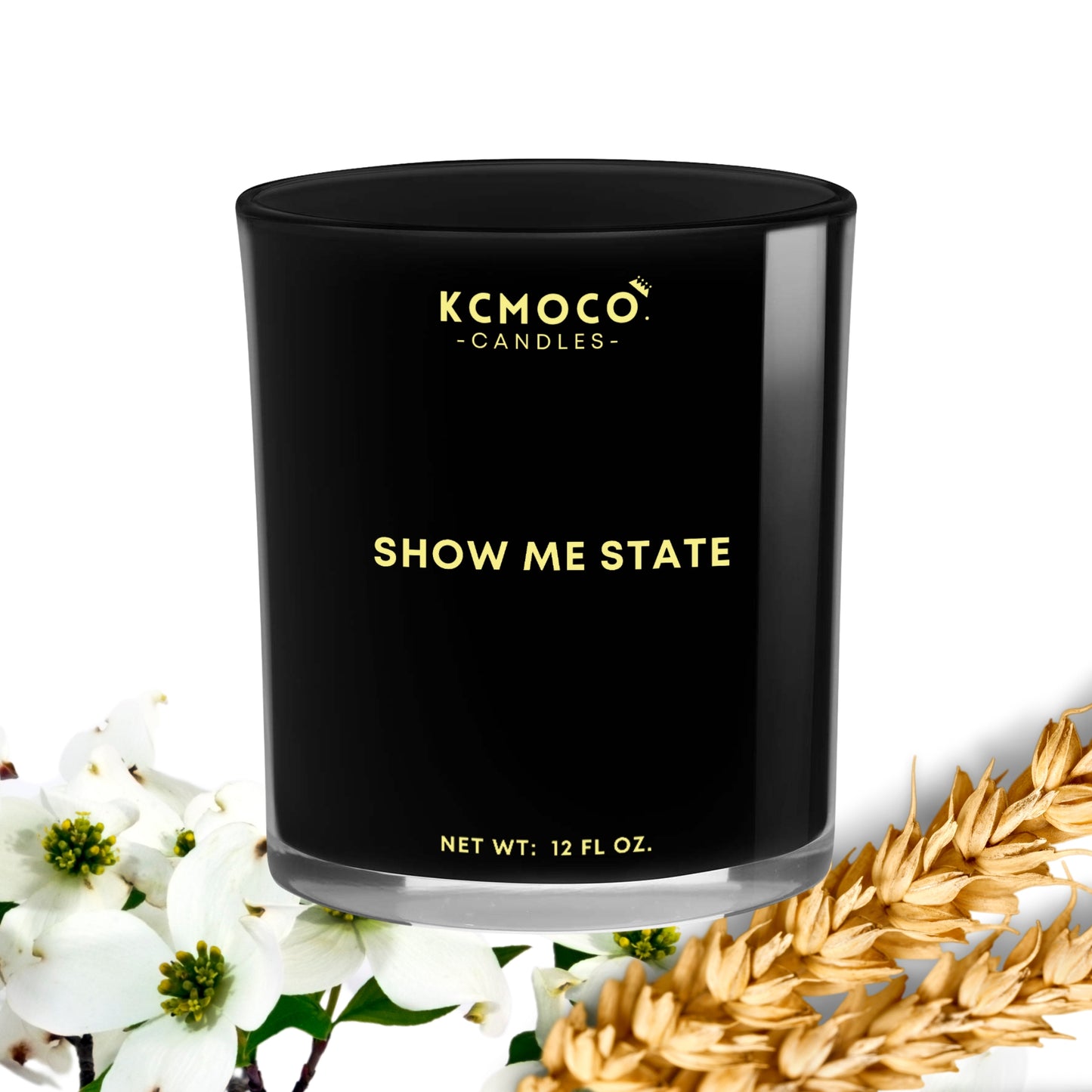 SHOW ME STATE CANDLE - 12 OZ LARGE JAR BLACK