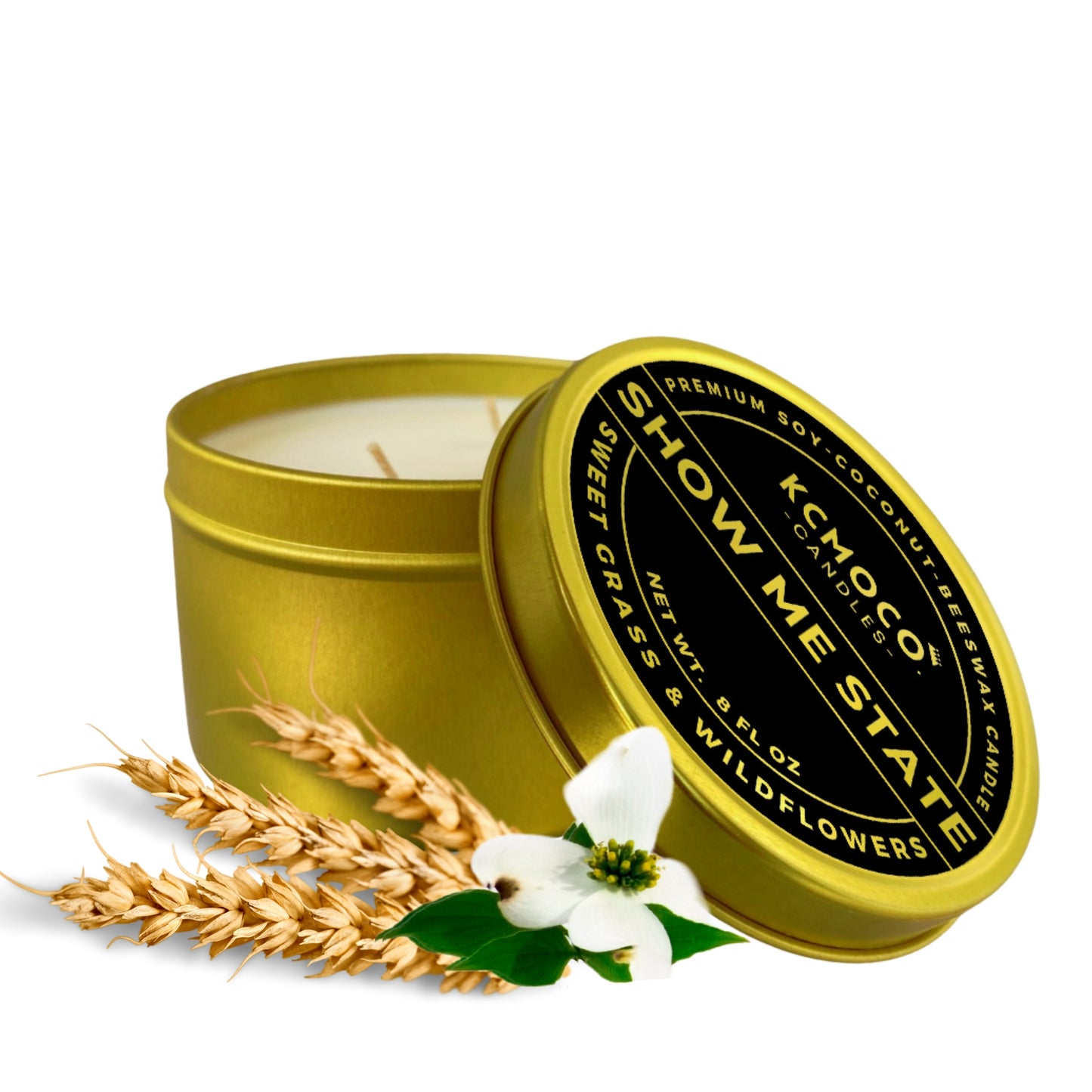 SHOW ME STATE CANDLE - 8 OZ MEDIUM TRAVEL TIN
