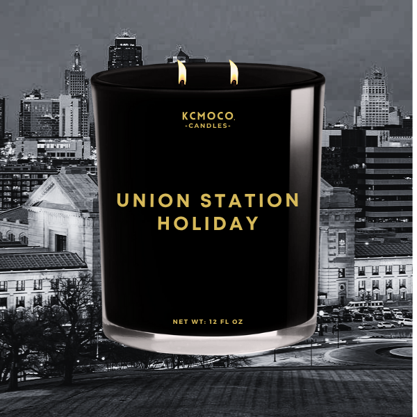UNION STATION HOLIDAY CANDLE - LARGE JAR BLACK