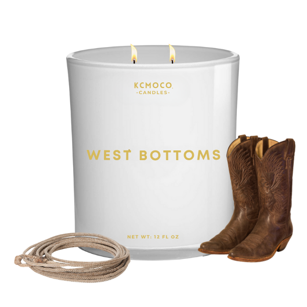 WEST BOTTOMS CANDLE - LARGE JAR WHITE