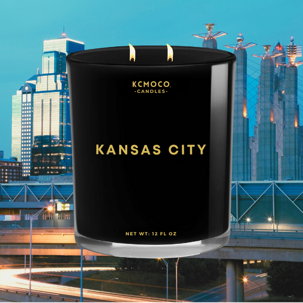 KANSAS CITY - 12 OZ LARGE JAR BLACK