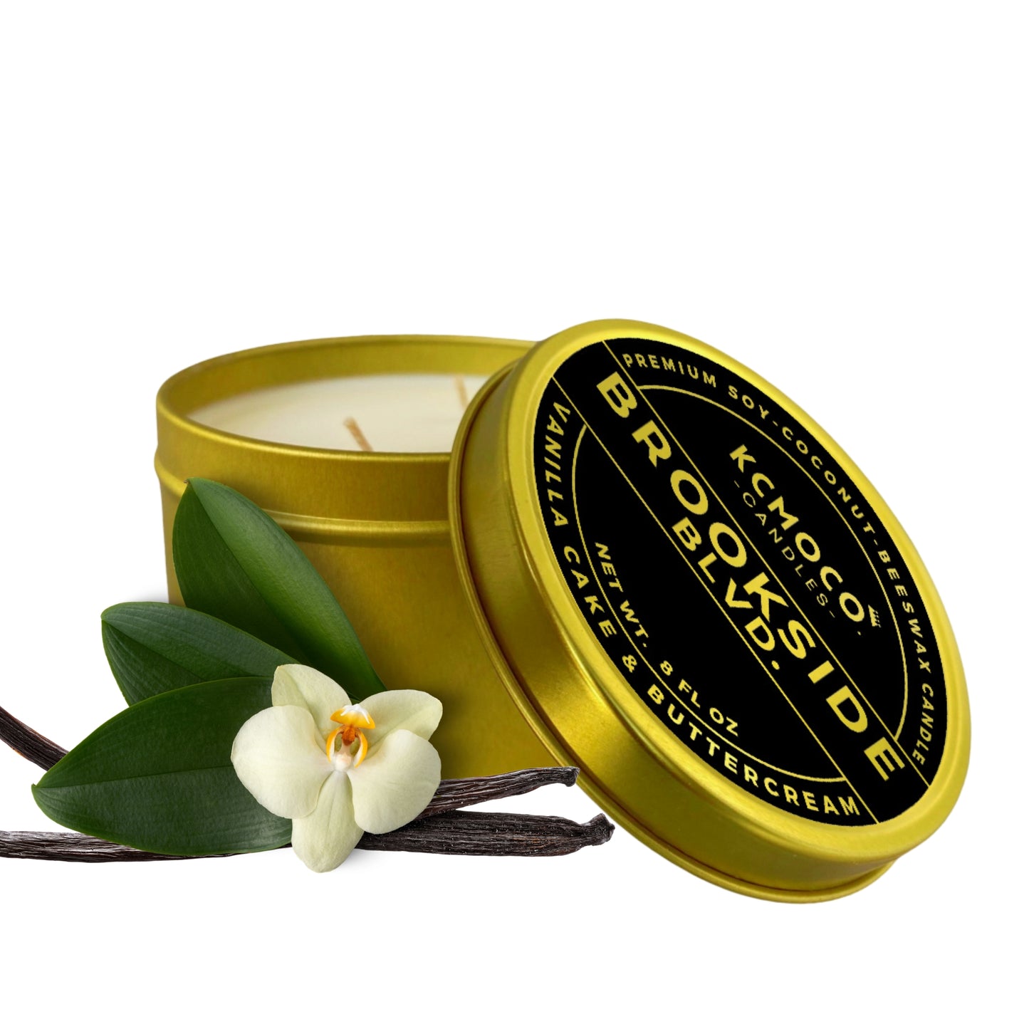 BROOKSIDE BLVD. CANDLE - 8 OZ MEDIUM TRAVEL TIN
