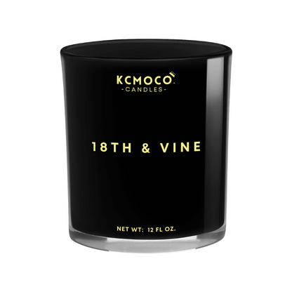 18TH & VINE CANDLE - 12 OZ LARGE JAR BLACK