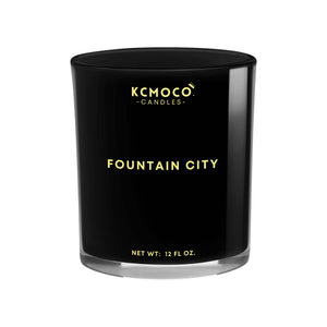 Fountain City Candle - Large Jar Black