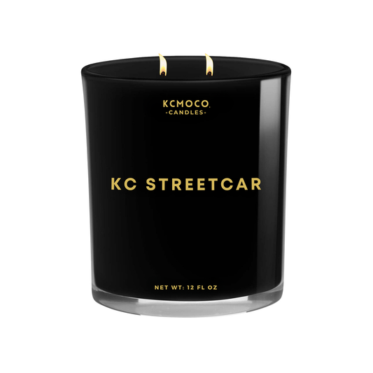 KC STREETCAR CANDLE - LARGE JAR BLACK