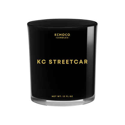 KC STREETCAR CANDLE - LARGE JAR BLACK