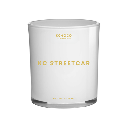 KC STREETCAR CANDLE - LARGE JAR WHITE