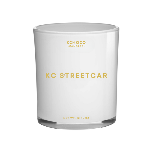 KC STREETCAR CANDLE - LARGE JAR WHITE