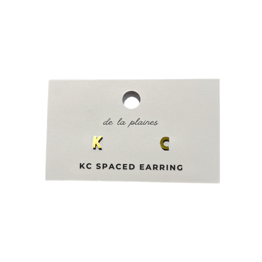 De La Plaines | KC Spaced Mismatch Stud Earrings