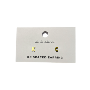 KC Spaced Mismatch Stud Earrings