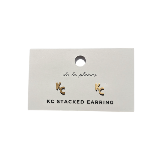 De La Plaines | KC Stacked Stud Earrings