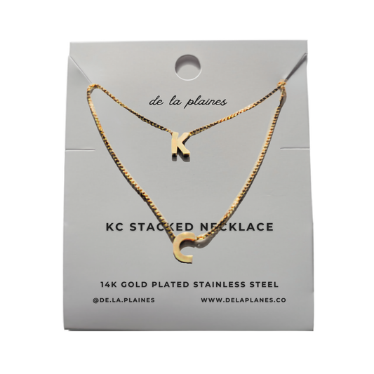 De La Plaines | KC Stacked Double Chain Necklace