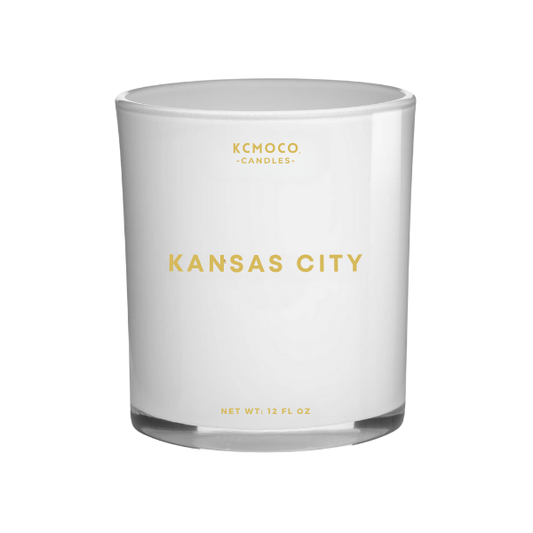 KANSAS CITY - 12 OZ LARGE JAR WHITE