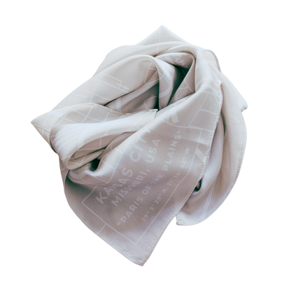 De La Plaines | Meet Me In Kansas City Satin Scarf