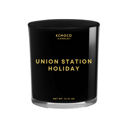 UNION STATION HOLIDAY CANDLE - LARGE JAR BLACK