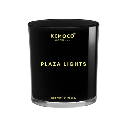 PLAZA LIGHTS CANDLE - 12 OZ LARGE JAR BLACK