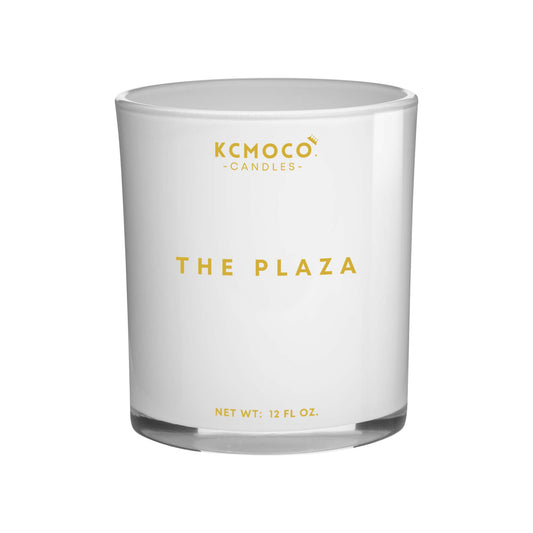 THE PLAZA CANDLE - 12 OZ LARGE JAR WHITE