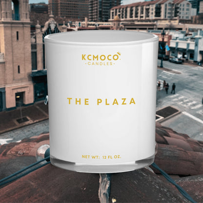 THE PLAZA CANDLE - 12 OZ LARGE JAR WHITE