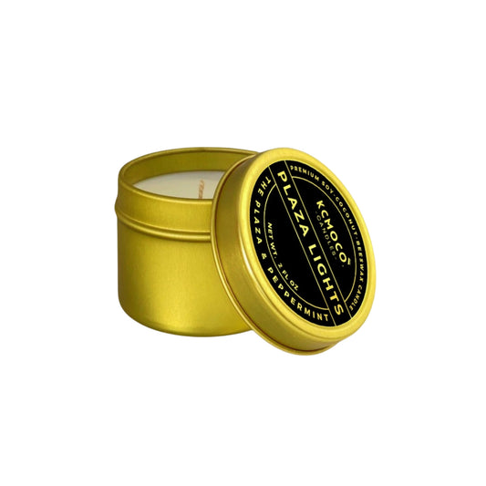 PLAZA LIGHTS CANDLE - 2 OZ MINI TRAVEL TIN