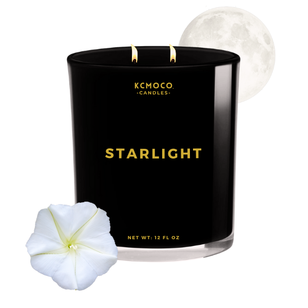 STARLIGHT CANDLE - 12 OZ LARGE JAR BLACK