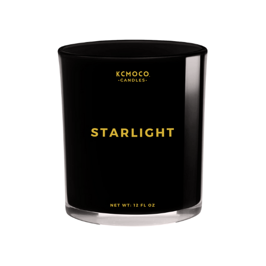 STARLIGHT CANDLE - 12 OZ LARGE JAR BLACK