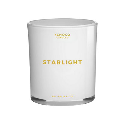 STARLIGHT CANDLE - 12 OZ LARGE JAR WHITE