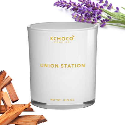 UNION STATION CANDLE - 12 OZ LARGE JAR WHITE